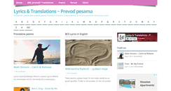Desktop Screenshot of lyricstranslations.com